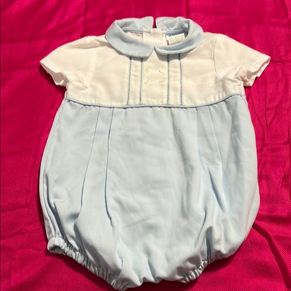 Luli & Me Blue and White Kids One Piece - Picture 1 of 3
